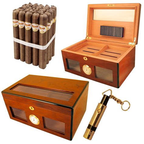Skip to the end of the images gallery. . Cuban cigar humidor combo